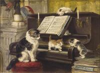 KS 135
<br/>
De pianoles
<br/>
<em>Ronner-Knip, Henriëtte (1821-1909)</em>
